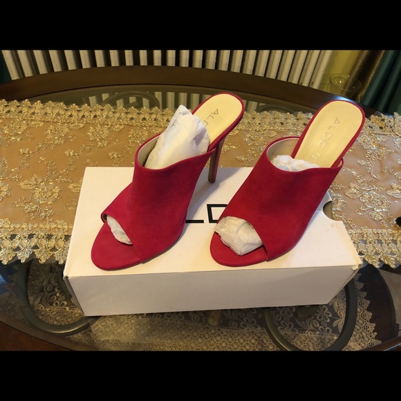 Aldo Pink Sandal Heels - Picture 2 of 3